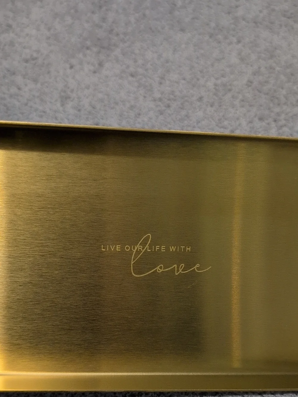 Gold Rectangular Decorative Tray 8